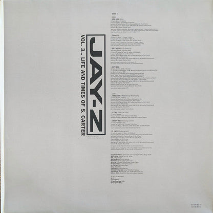 Jay-Z - Vol. 3... Life And Times Of S. Carter (VINYL LP *RECORD 1 ONLY* DEF JAM 2000 314 546 822-1 1999) | Very Good Plus (VG+) Generic-