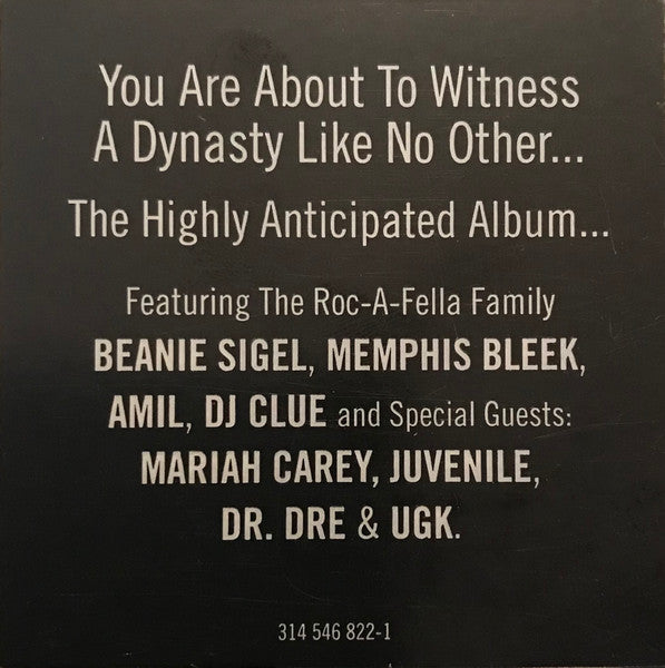 Jay-Z - Vol. 3... Life And Times Of S. Carter (VINYL LP *RECORD 1 ONLY* DEF JAM 2000 314 546 822-1 1999) | Very Good Plus (VG+) Generic-