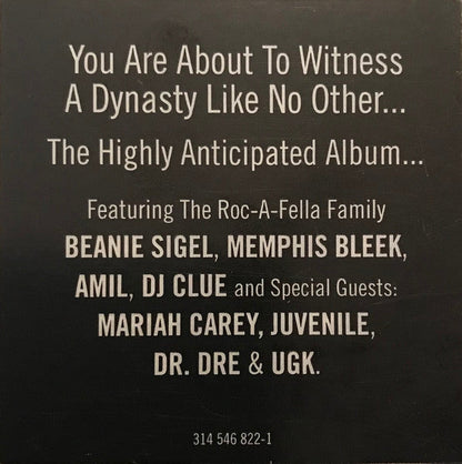 Jay-Z - Vol. 3... Life And Times Of S. Carter (VINYL LP *RECORD 1 ONLY* DEF JAM 2000 314 546 822-1 1999) | Very Good Plus (VG+) Generic-