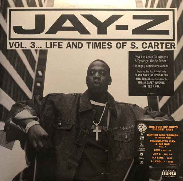 Jay-Z - Vol. 3... Life And Times Of S. Carter (VINYL LP *RECORD 1 ONLY* DEF JAM 2000 314 546 822-1 1999) | Very Good Plus (VG+) Generic-