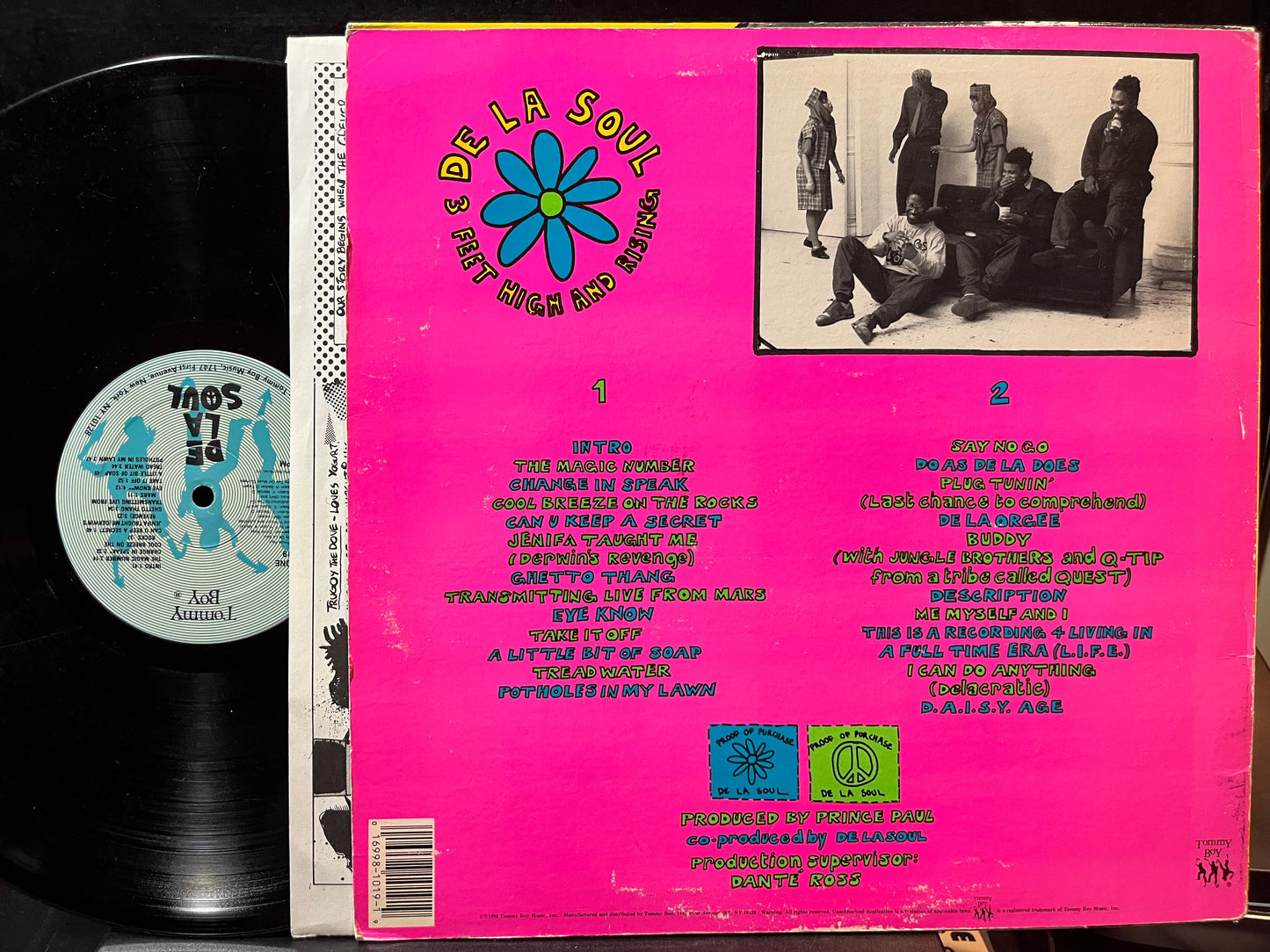 De La Soul - 3 Feet High And Rising (VINYL LP TOMMY BOY TB 1019 1989) | Very Good (VG) Excellent (EX)-