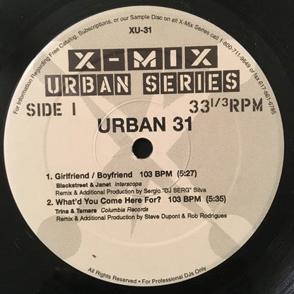 Various - X-Mix Urban Series 31 (VINYL 12") | Near Mint (NM or M-) Near Mint (NM)-