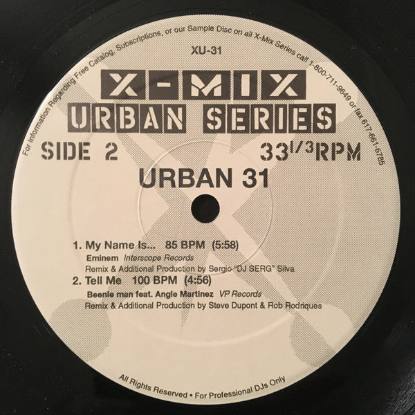Various - X-Mix Urban Series 31 (VINYL 12") | Near Mint (NM or M-) Near Mint (NM)-