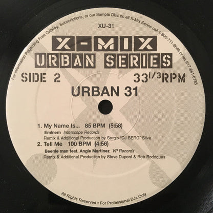 Various - X-Mix Urban Series 31 (VINYL 12") | Near Mint (NM or M-) Near Mint (NM)-