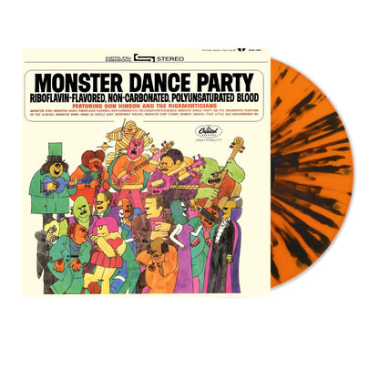 Don And The Rigamorticians Hinson - Monster Dance Party (ORANGE & BLACK SPLATTER VINYL) | Mint (M) Mint (M)-