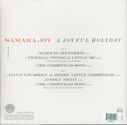 Samara Joy - A Joyful Holiday (COLOR VINYL) | Mint (M) Mint (M)-
