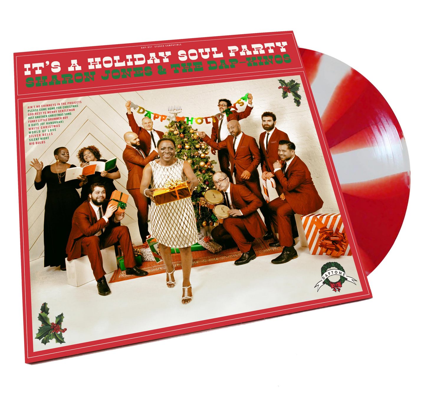Sharon Jones & The Dap-Kings - It's A Holiday Soul Party (CANDY CANE VINYL)*DISCOUNTED* |-