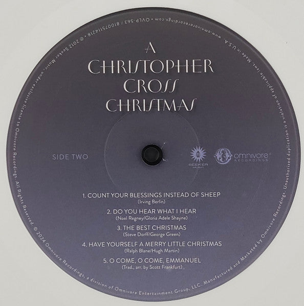 Christopher Cross - A Christopher Cross Christmas (RSD BLACK FRIDAY VINYL) | Mint (M) Mint (M)-
