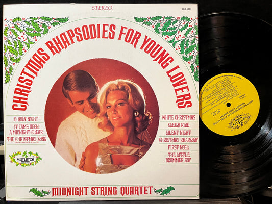 Midnight String Quartet - Christmas Rhapsodies For Young Lovers (VINYL LP MISTLETOE MLP-1227 1976) | USED Excellent+ (EX+) Near Mint (NM)-