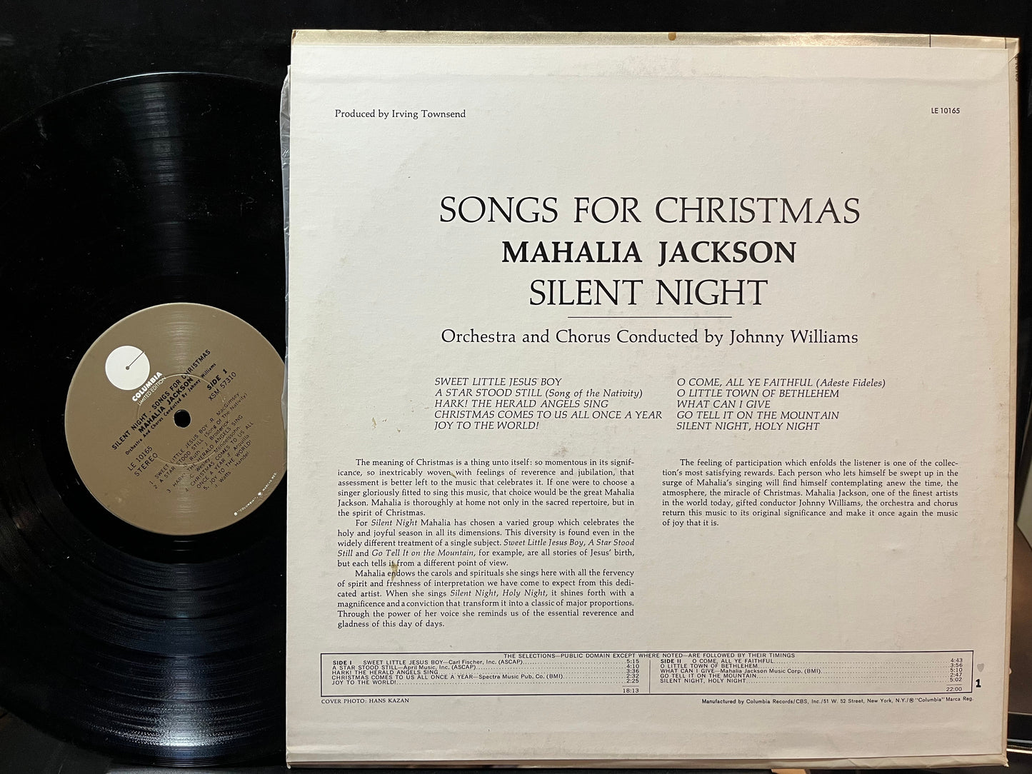 Mahalia Jackson - Silent Night - Songs For Christmas (VINYL LP COLUMBIA LIMITED EDITION LE 10165) | Excellent+ (EX+) Excellent+ (EX+)-