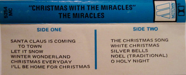 The Miracles - Christmas With The Miracles (CASSETTE) | Excellent+ (EX+) Near Mint (NM)-