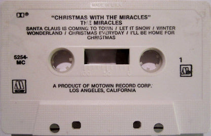 The Miracles - Christmas With The Miracles (CASSETTE) | Excellent+ (EX+) Near Mint (NM)-