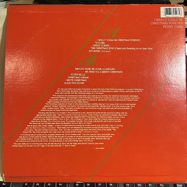 Perry Como - I Wish It Could Be Christmas Forever (VINYL) | Near Mint- (NM-) Excellent (EX)-