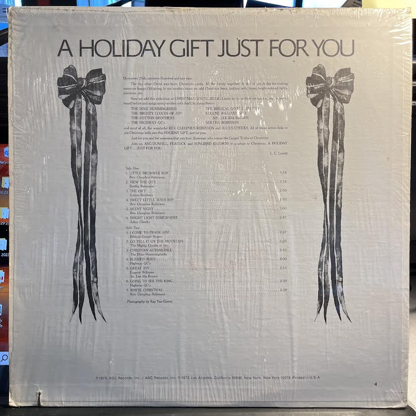 Various - A Holiday Gift Just For You *SHRINK* | Near Mint (NM) Near Mint (NM)-