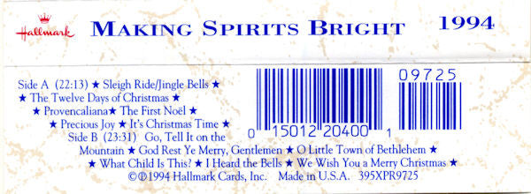 Diana Ross - Making Spirits Bright *CASSETTE* | Near Mint (NM) Near Mint (NM)-