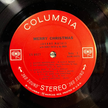 Johnny Mathis - Merry Christmas *PITMAN* | Near Mint (NM) Near Mint (NM)-