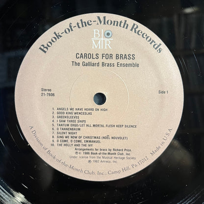 The Galliard Brass - Carols For Brass (3xLP BOX) | Near Mint (NM) Near Mint (NM)-