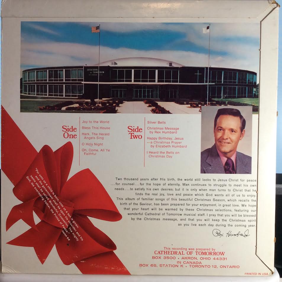 Rex Humbard - Christmas Greetings (VINYL) | Near Mint (NM) Excellent (EX)-