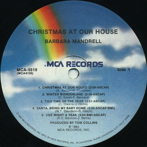 Barbara Mandrell - Christmas At Our House (VINYL) | Near Mint (NM or M-) Near Mint (NM)-