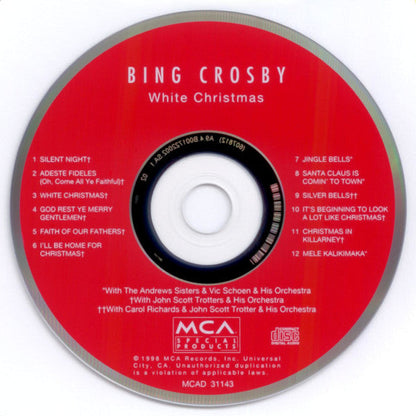 Bing Crosby - White Christmas (CD) | Near Mint (NM) Near Mint (NM)-