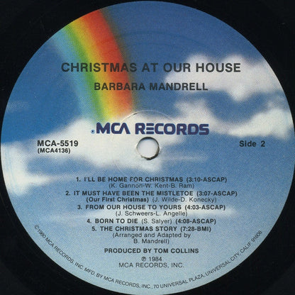 Barbara Mandrell - Christmas At Our House (VINYL) | Near Mint (NM or M-) Near Mint (NM)-