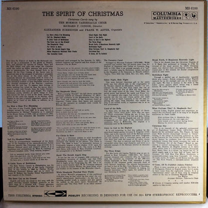 Mormon Tabernacle Choir - The Spirit Of Christmas: Christmas Carols Sung By The Mormon Tabernacle Choir (VINYL) | Near Mint (NM) Near Mint (NM)-