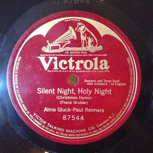 Alma Gluck - Silent Night, Holy Night (10" SHELLAC 78RPM ) | Near Mint (NM) Generic-