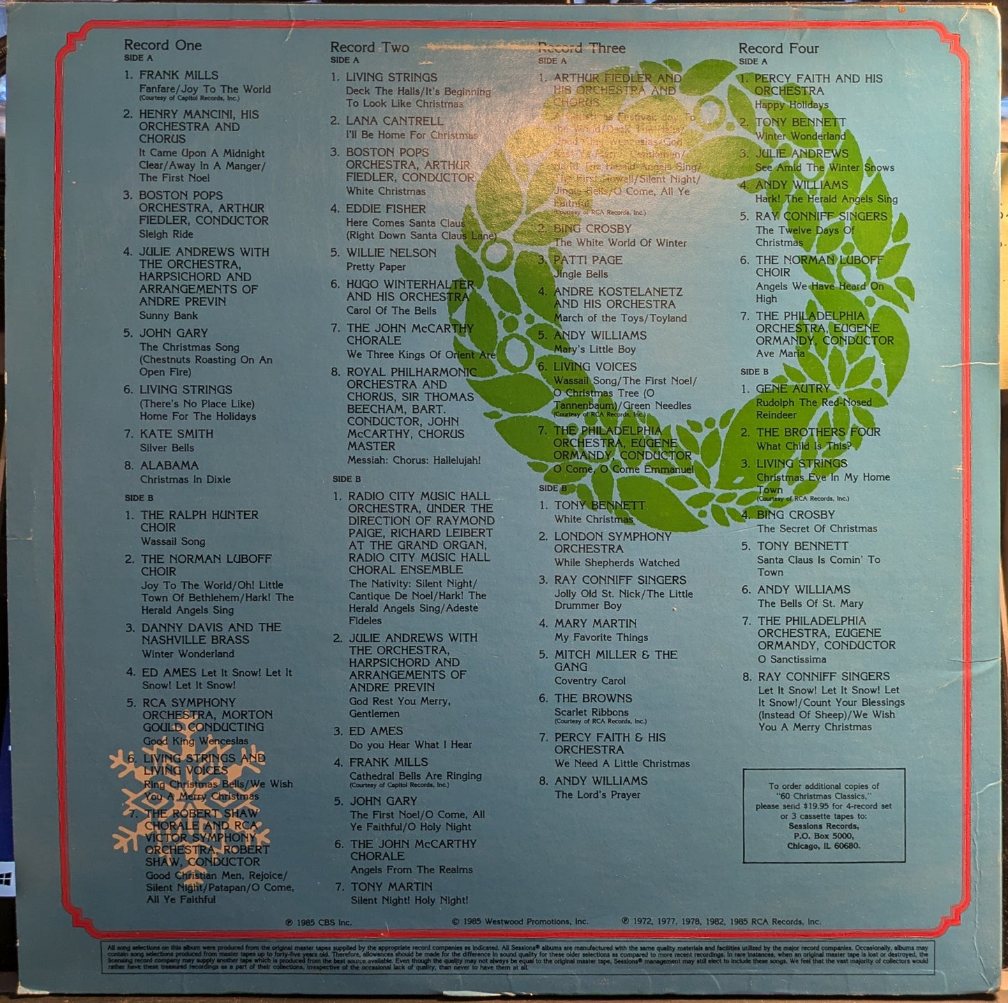 Various - 60 Christmas Classics (4xVINYL) | Near Mint (NM) Excellent (EX)-
