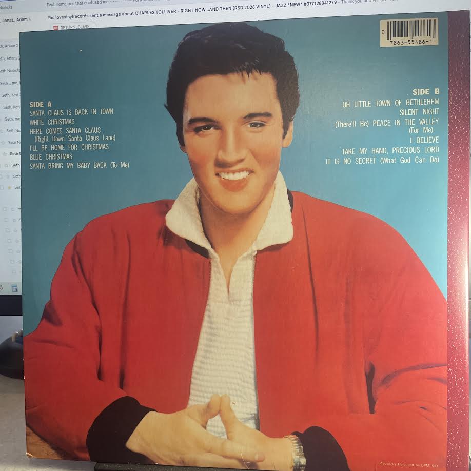 Elvis Presley - Elvis' Christmas Album (VINYL) | Very Good Plus (VG+) Excellent (EX)-