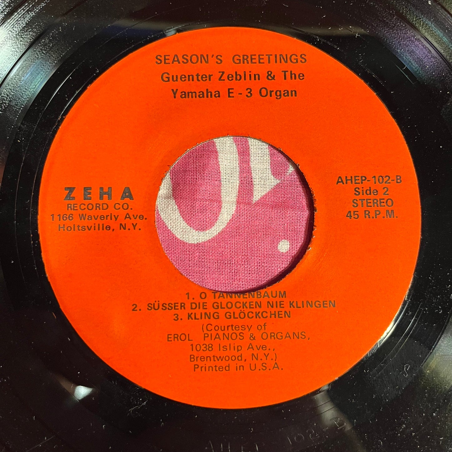 Guenter Zeblin & The Yamaha E-3 Organ - Season's Greetings | Very Good Plus (VG+) Generic-