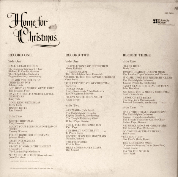 Various - Home For Christmas *BOX* | Very Good Plus (VG+)-