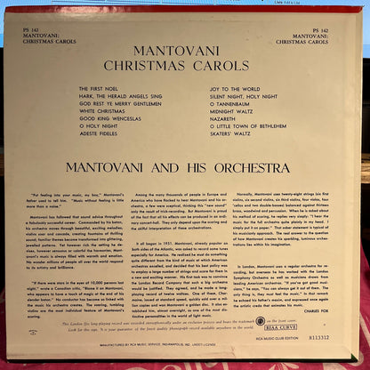 Mantovani And His Orchestra - Christmas Carols *CLUB* | Near Mint (NM) Very Good Plus (VG+)-