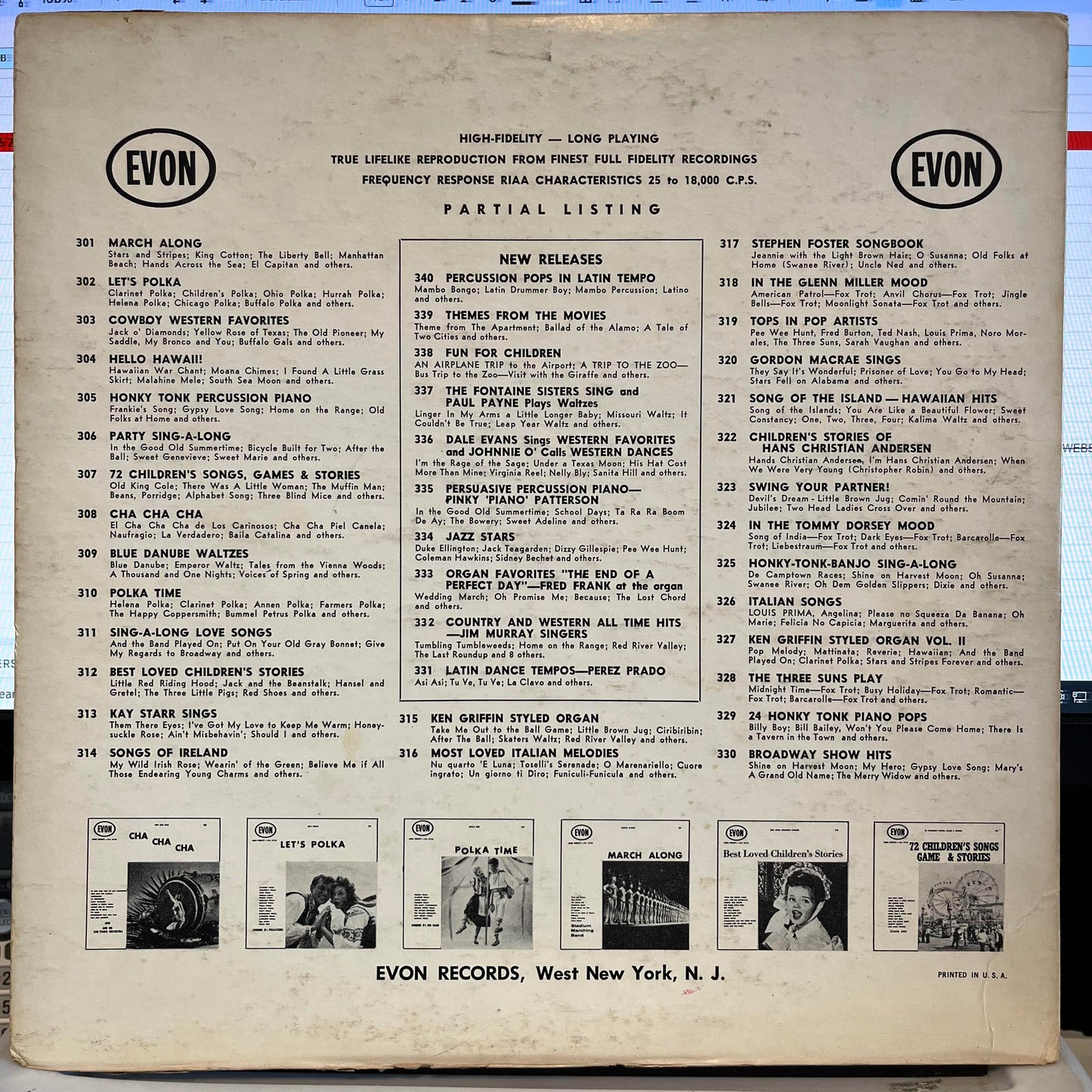 Warren Mitchell Boys Choir - Christmas Carol Sing-Along | Very Good Plus (VG+) Very Good (VG)-