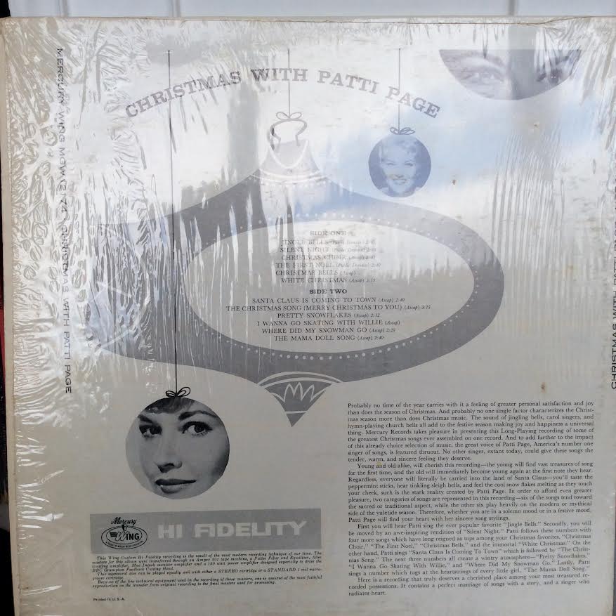 Patti Page - Christmas With Patti Page (VINYL) | Very Good (VG) Near Mint (NM)-