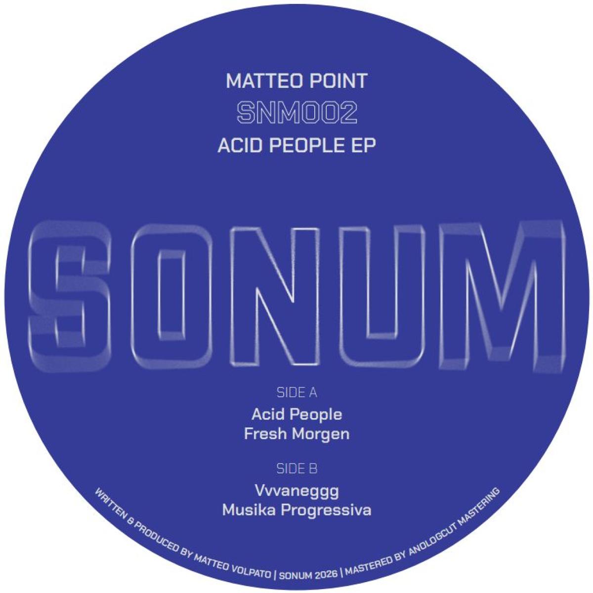 Matteo Point - (PRESALE TBD) Acid People (VINYL 12" SONUM SNM002) | NEW-