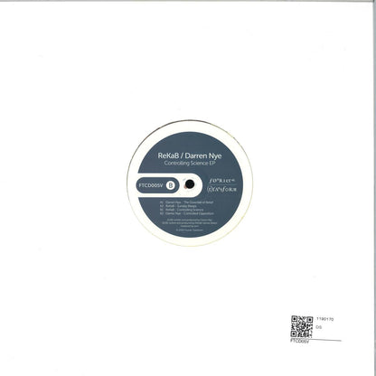 Rekab / Darren Nye - Controlling Science EP (BROWN MARBLED VINYL 12" Fourier Transform FTCD05V) | NEW Mint (M) Mint (M)-