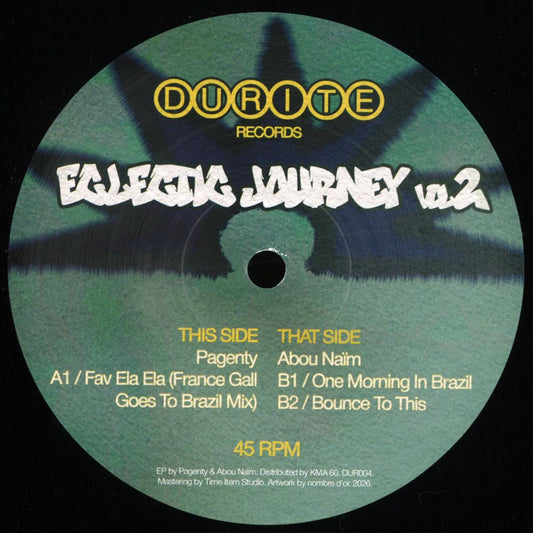Pagenty, Abou Naïm - Eclectic Journey Vol.2 (VINYL 12" Durite Records DUR004) | NEW Mint (M) Mint (M)-