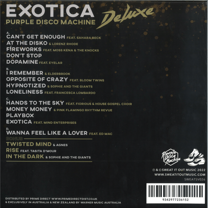 Purple Disco Machine - (PRESALE TBD) Exotica [Deluxe Edition] (2xPURPLE VINYL) | Mint (M) Mint (M)-