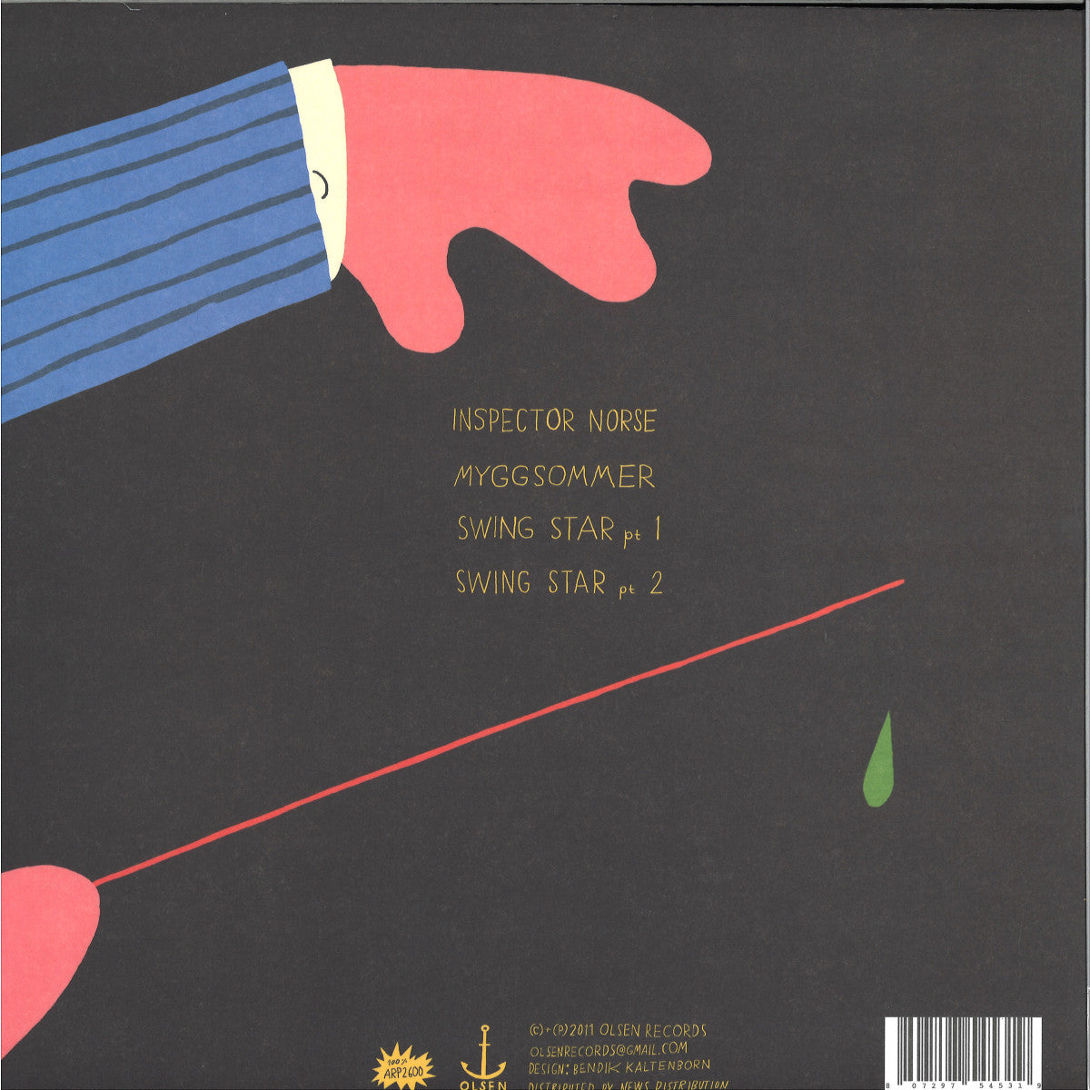 Todd Terje - It's The Arps (VINYL 12" Olsen OLS001 2022) | Mint (M) Mint (M)-