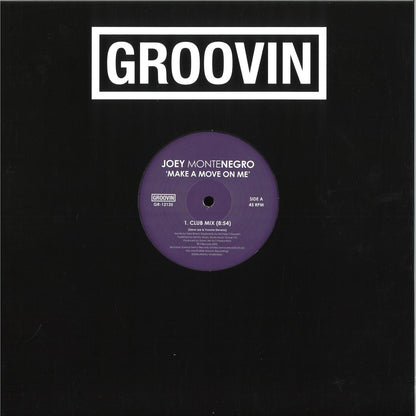 Joey Montenegro - Make A Move On Me (VINYL 12" Groovin Recordings GR-12135) | NEW Mint (M) Mint (M)-