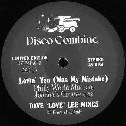 Disco Combine - Lovin' You / How I Love New York (Dave 'Love' Lee Mixes) (VINYL 12" Disco Combine DCOMB006) | NEW Mint (M) Mint (M)-