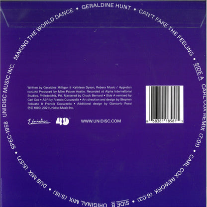 Can't Fake The Feeling (Carl Cox Remix) | Mint (M) Mint (M)-