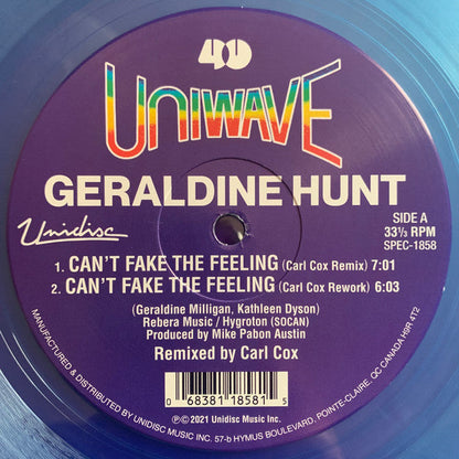 Can't Fake The Feeling (Carl Cox Remix) | Mint (M) Mint (M)-
