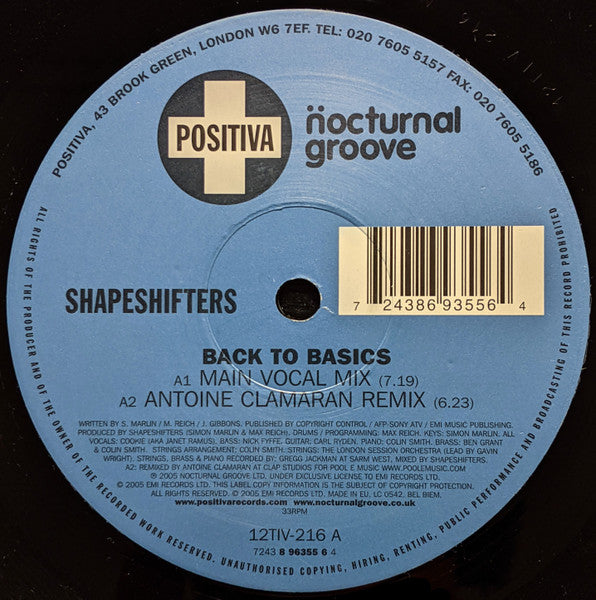 Shapeshifters - Back To Basics (VINYL) | Near Mint (NM) Generic-