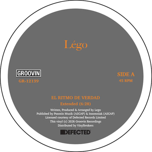 Légo - (PRESALE 08/28/26) El Ritmo De Verdad (VINYL 12" Groovin GR-12139 2026) | NEW-