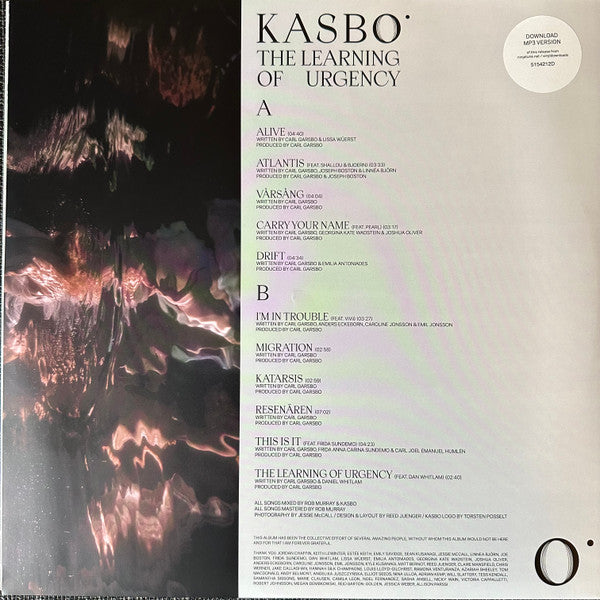 Kasbo - The Learning of Urgency (CLEAR) | Mint (M) Mint (M)-