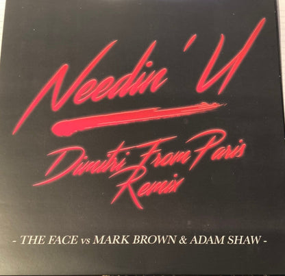 The Face (3) - Needin' U (Dimitri From Paris Remix)(RED VINYL) | Mint (M) Mint (M)-