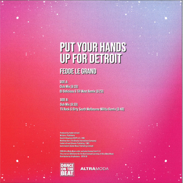 Put Your Hands Up For Detroit (BLUE SPLATTERED VINYL 12") | Mint (M) Mint (M)-