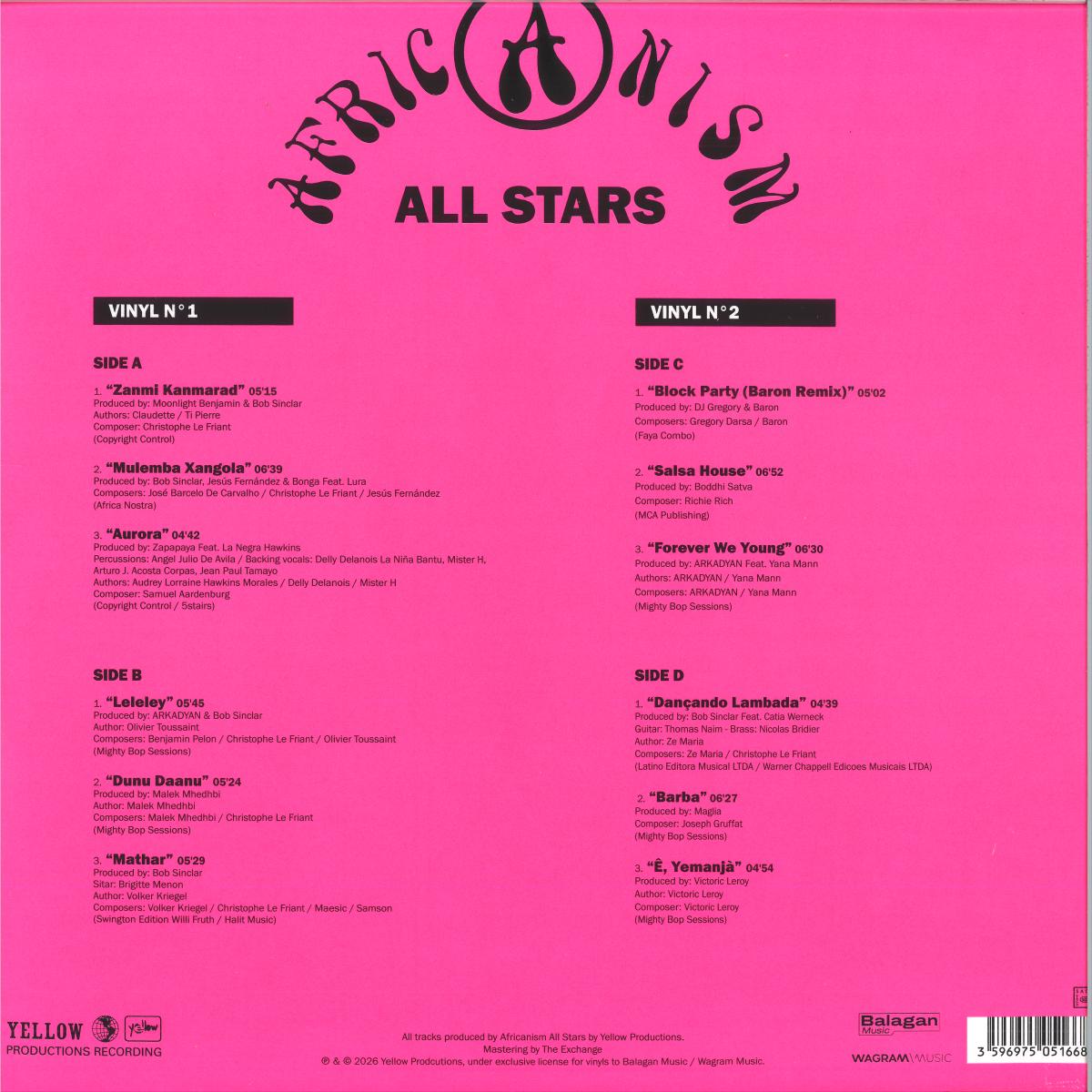 AFRICANISM ALLSTARS - AFRICANISM V (VINYL 2xLP Wagram 3505166) | NEW Mint (M) Mint (M)-