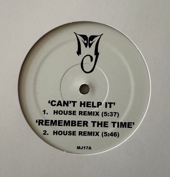 Can't Help It/Remember The Time/Butterflies House Remixes (VINYL) | Mint (M) Generic-